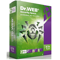 Ключ Dr.Web Security Space  3 Пк Лицензия + 3 мобильных